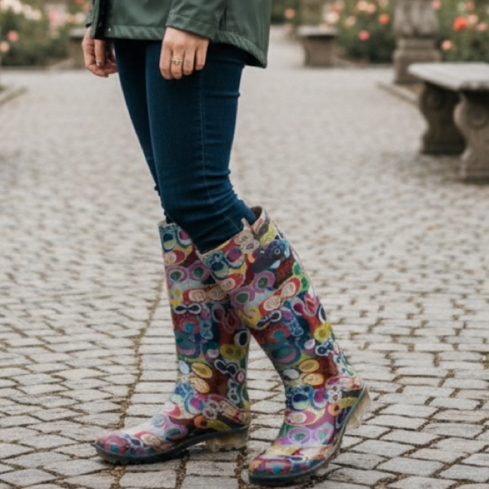Coach Poppy Rainboots Sz 8